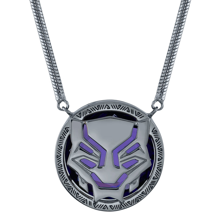 Marvel X RockLove BLACK PANTHER LEGACY Crystal Icon Necklace