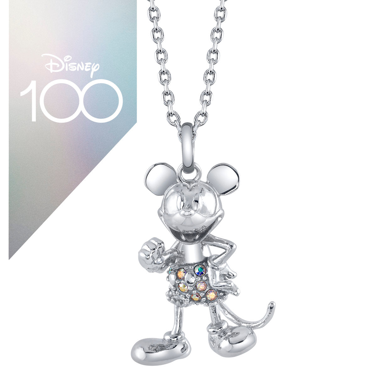 Disney Mickey Mouse Necklace Sterling 2024 Silver