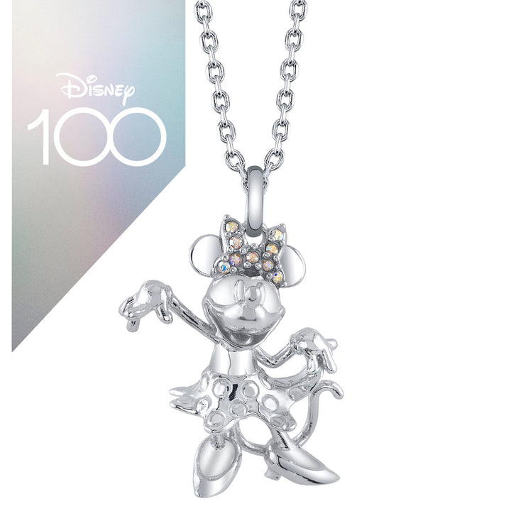 Disney X RockLove DISNEY100 Crystal Minnie Mouse Necklace