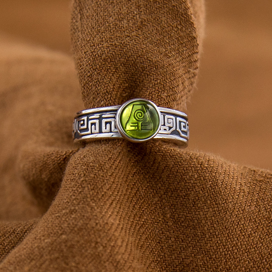 Avatar The Last Airbender X RockLove Earthbender Spinner Ring