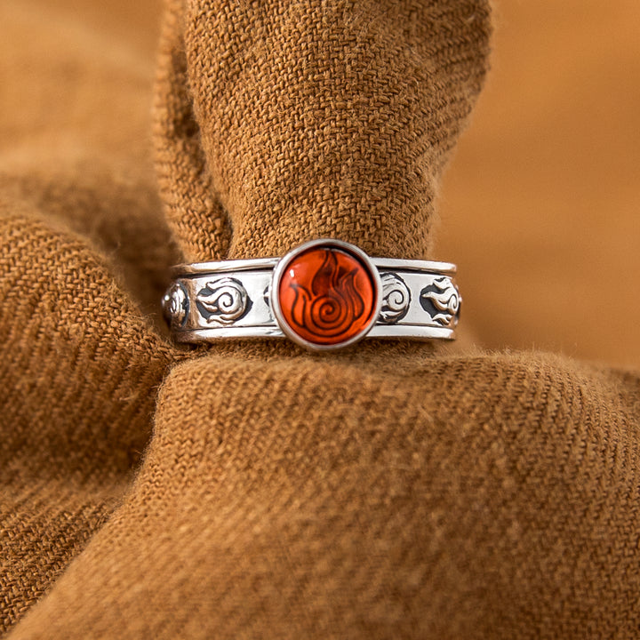 Avatar The Last Airbender X RockLove Firebender Spinner Ring