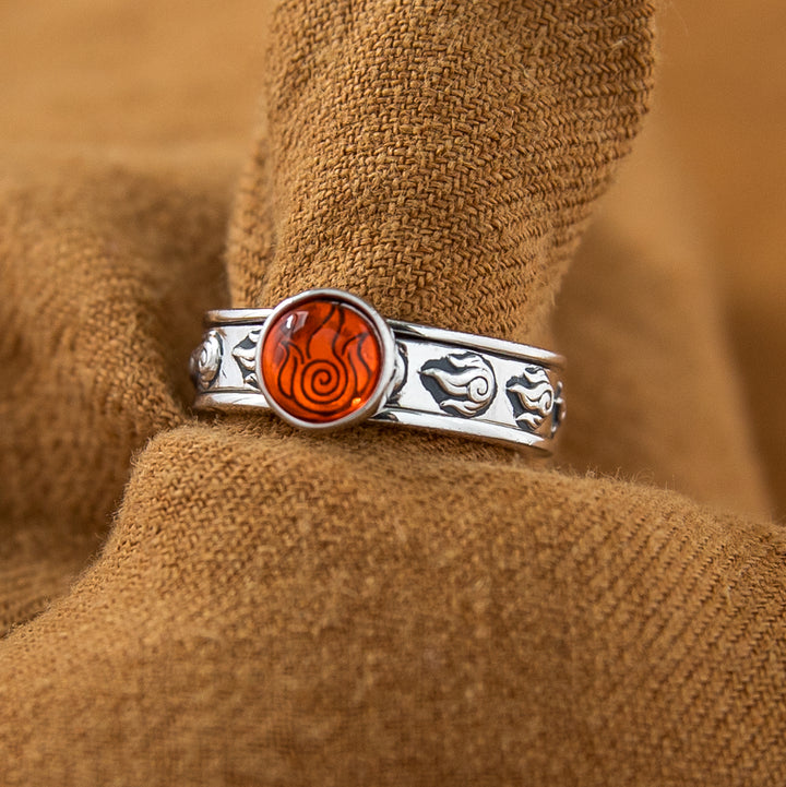 Avatar The Last Airbender X RockLove Firebender Spinner Ring