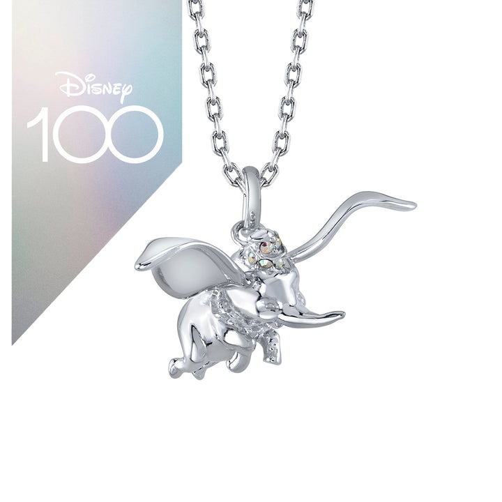 Disney X RockLove DISNEY100 Crystal Dumbo Necklace