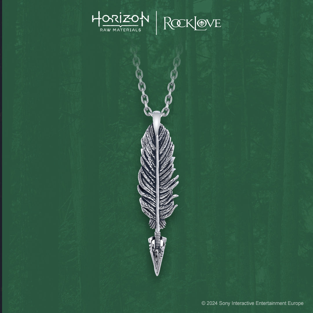 PlayStation X RockLove HORIZON FORBIDDEN WEST Nora's Feather Necklace