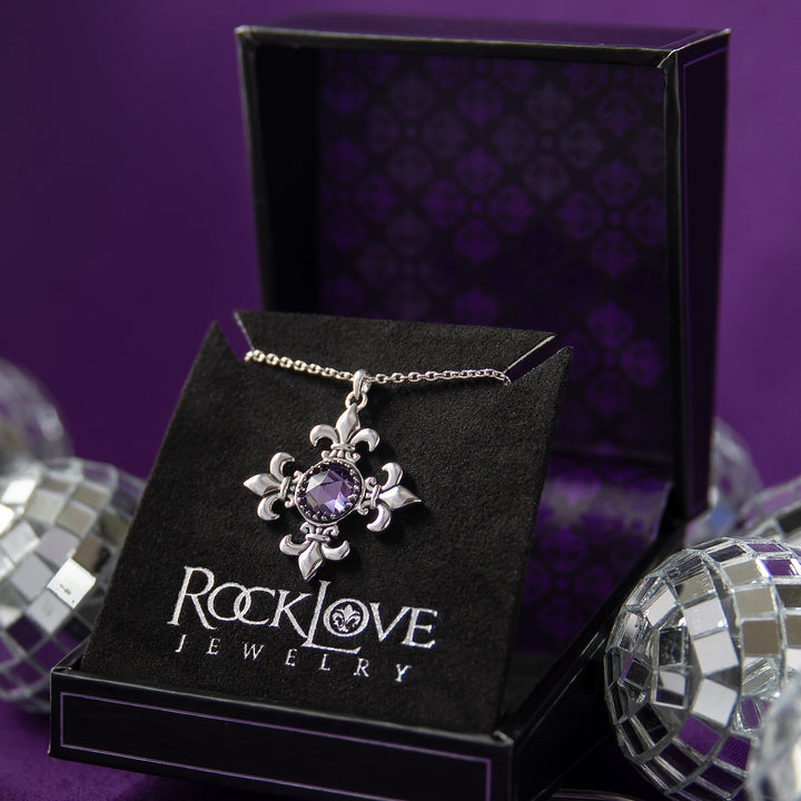 RockLove Jewelry XV Maltese Cross Necklace