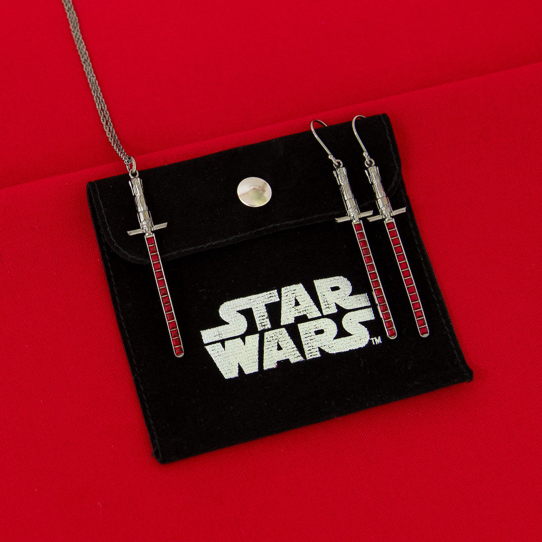 Star Wars X RockLove Kylo Ren Crystal Lightsaber Earrings