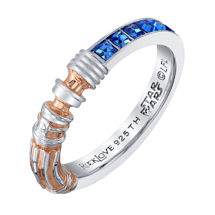 Star Wars X RockLove Leia Organa Crystal Lightsaber Ring