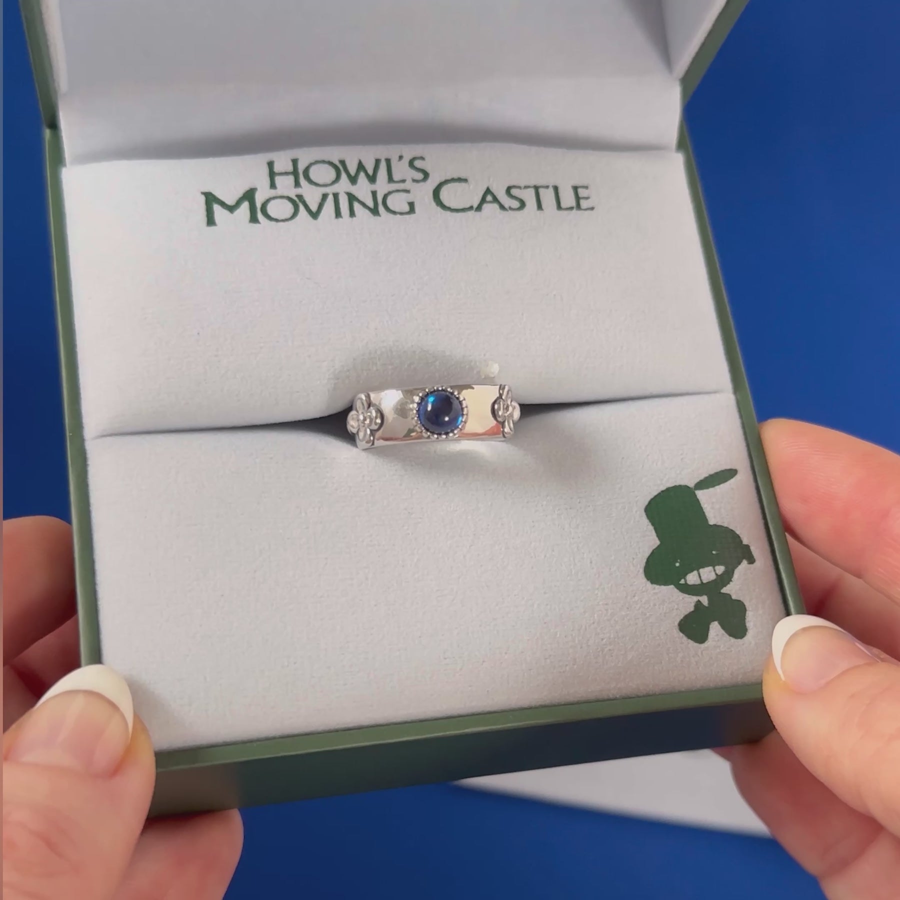MATCHING HOWL'S MOVING CASTLE WEDDING RING SET IN STERLING SILVER