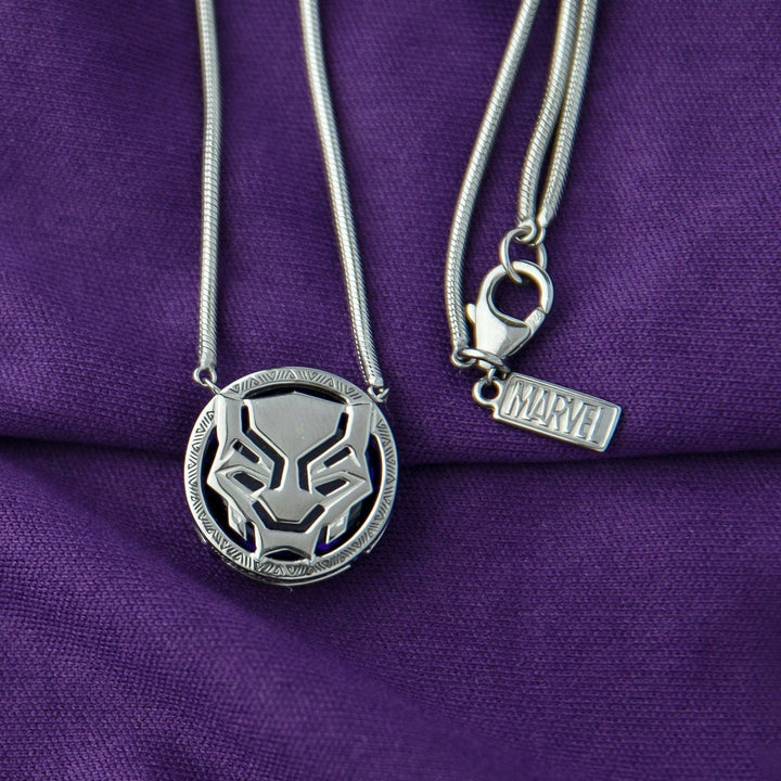 Marvel X RockLove BLACK PANTHER LEGACY Crystal Icon Necklace