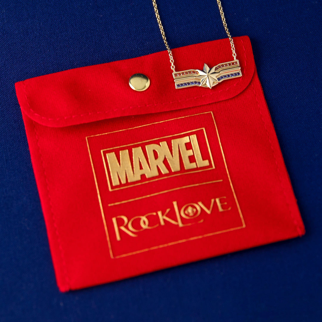 Marvel X RockLove MARVEL STUDIOS CAPTAIN MARVEL Crystal Star Necklace