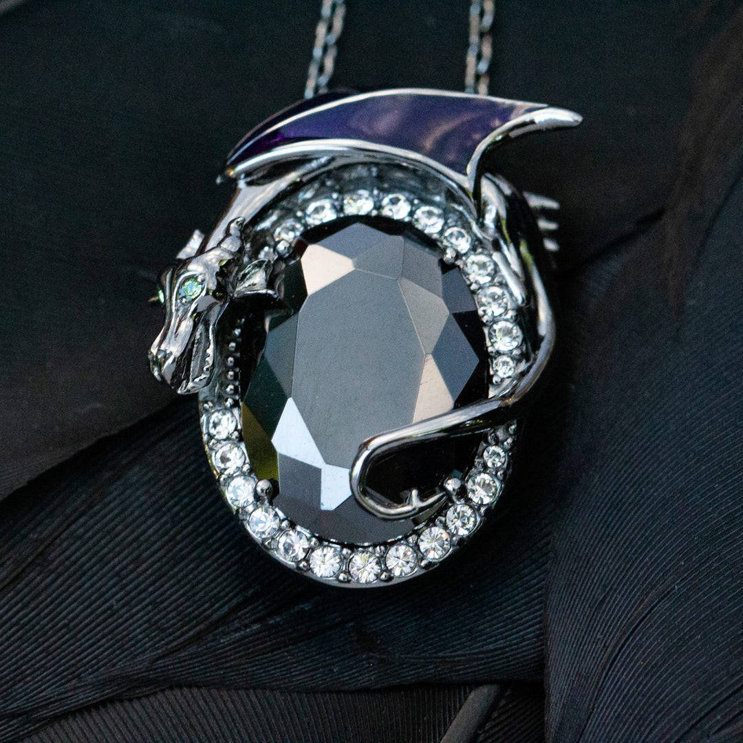 Disney X RockLove SLEEPING BEAUTY Maleficent Crystal Necklace