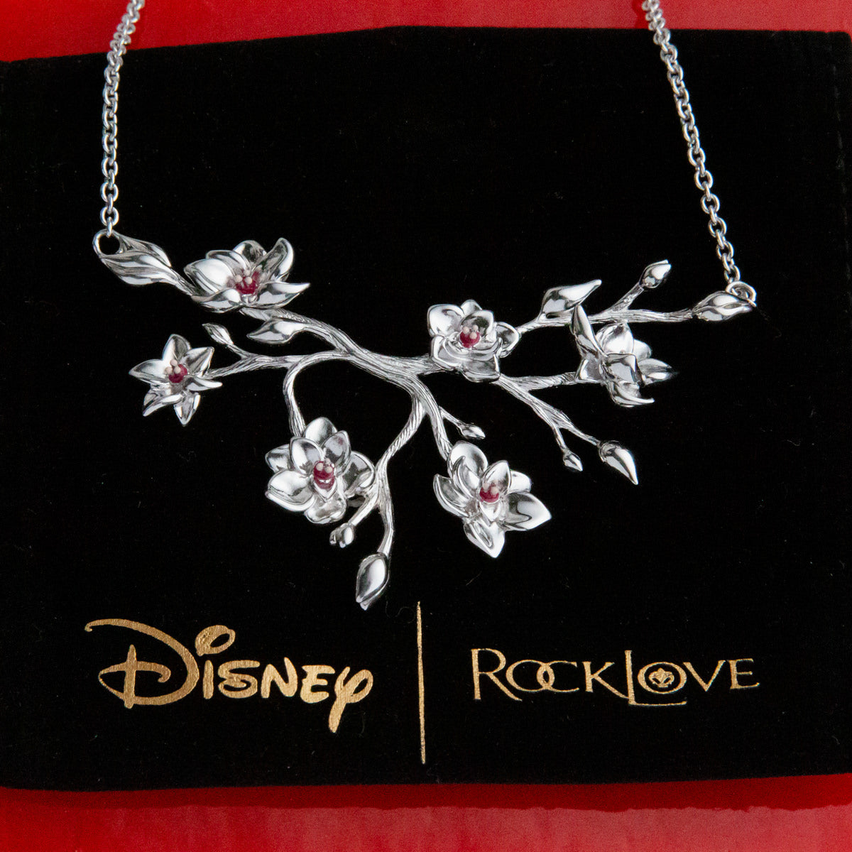 Disney x RockLove Mulan Plum Blossom Pendant