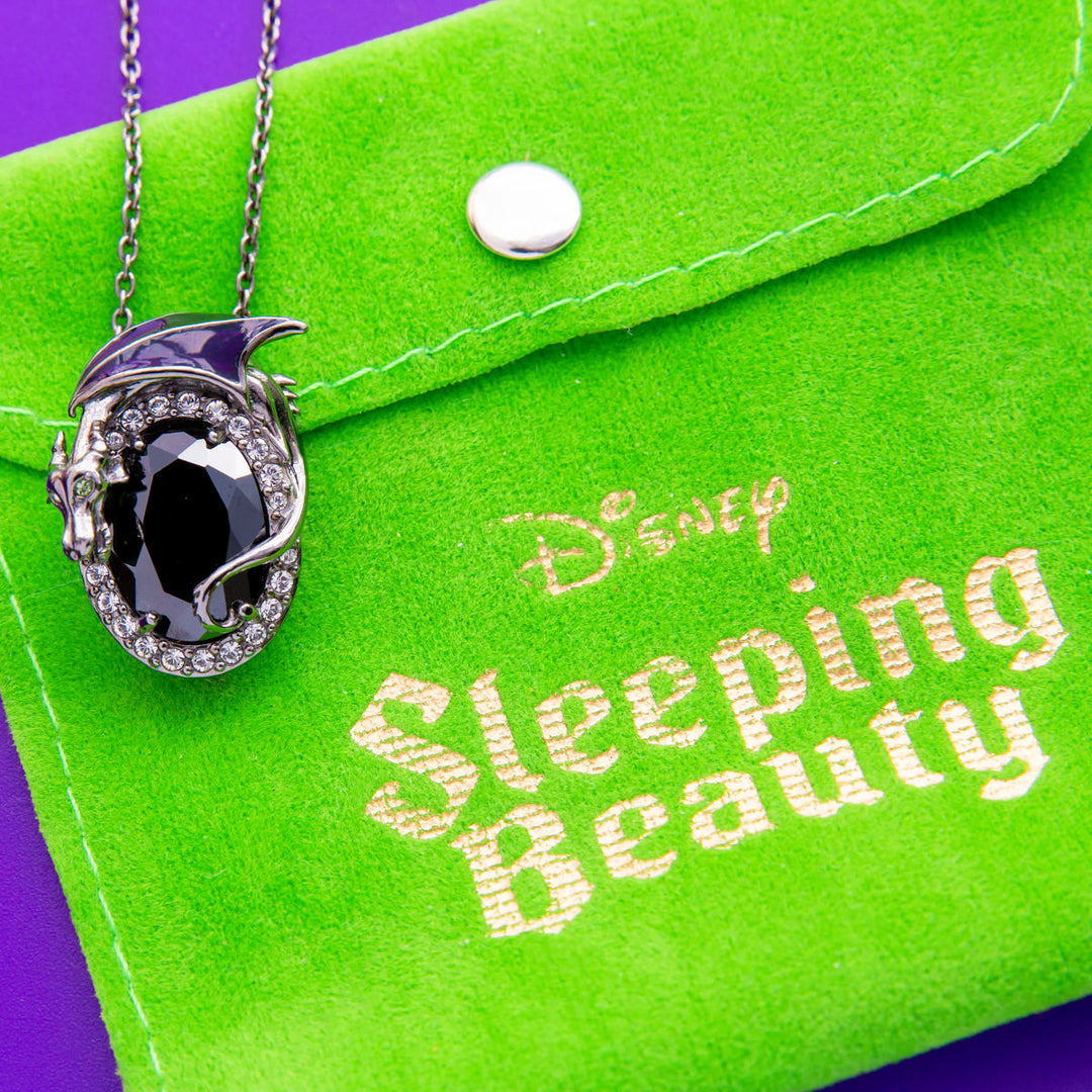 Disney X RockLove SLEEPING BEAUTY Maleficent Crystal Necklace