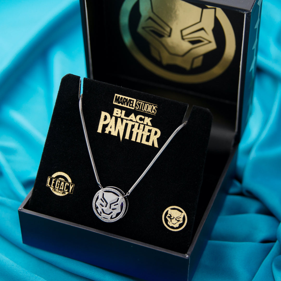 Marvel X RockLove BLACK PANTHER LEGACY Crystal Icon Necklace