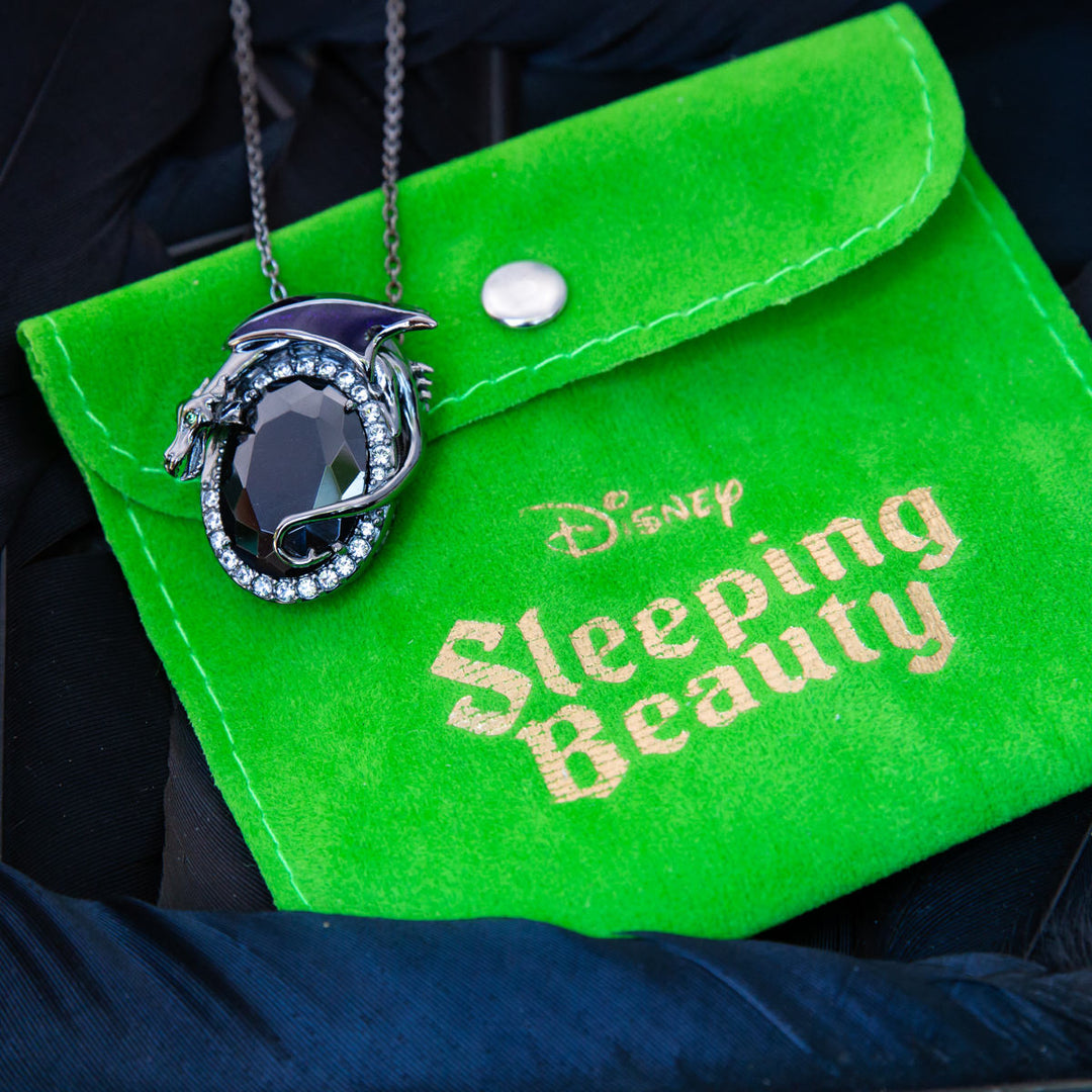 Disney X RockLove SLEEPING BEAUTY Maleficent Crystal Necklace