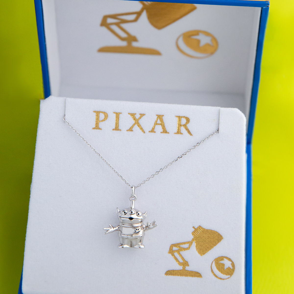 Kay Disney Treasures Toy Story Diamond Infinity Rocket Necklace 1/10 ct tw  Sterling Silver & 10K Yellow Gold 17