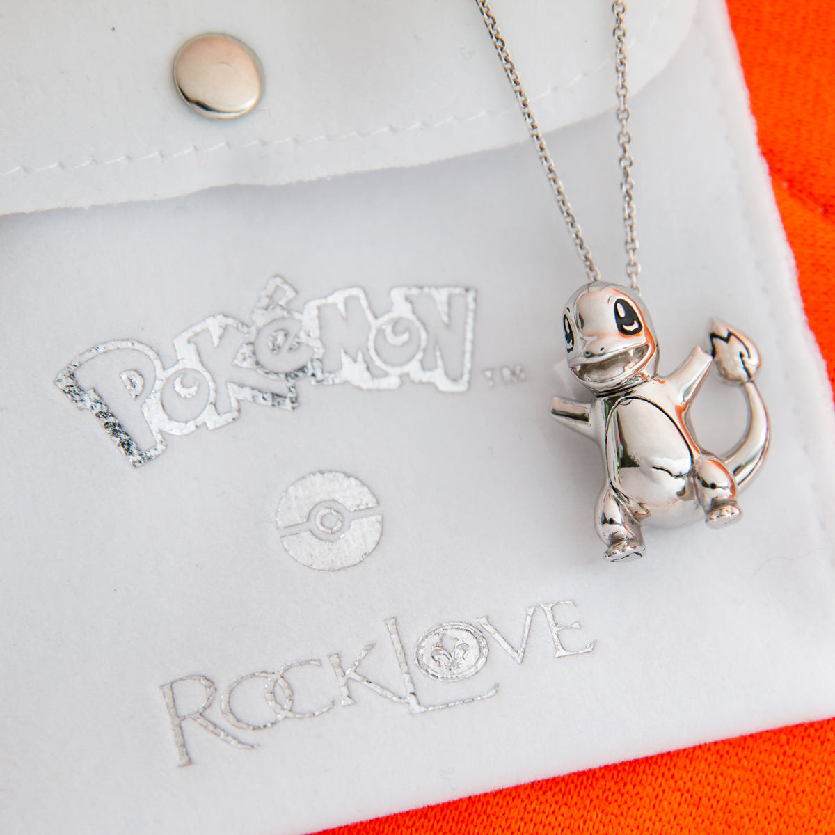 Pokémon Center × RockLove: Moltres Sterling Silver Pendant Necklace