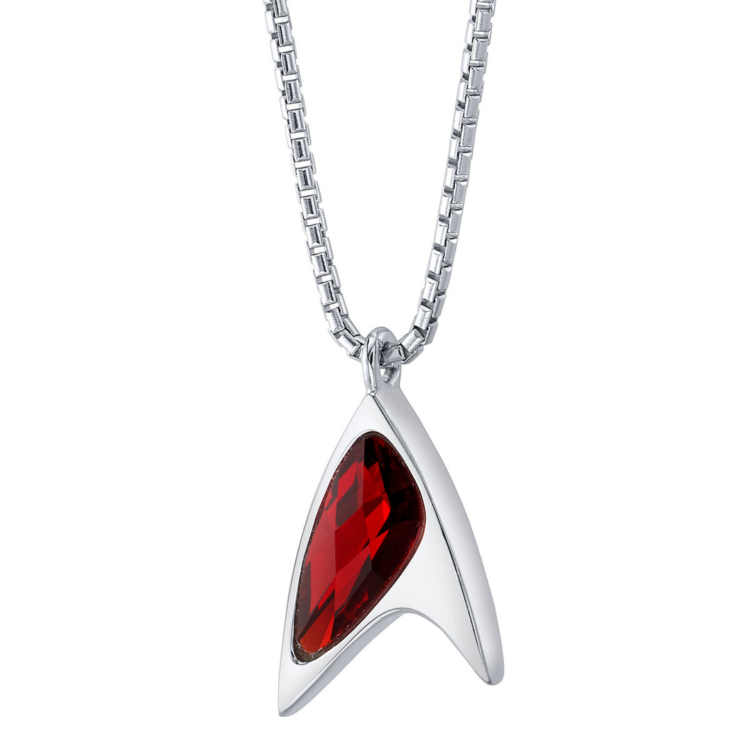 Star Trek X RockLove Red Crystal Delta Pendant